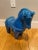 Exceptionally rare and sought-after piece of Mid-Century Italian design - a stunningly large "Rimini Blu" ceramic horse...