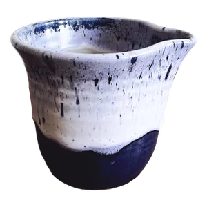 Vintage Ceramic Batter Bowl Pottery Mixing Bowl