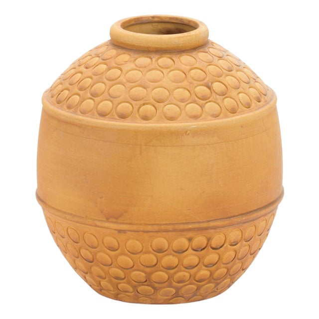 Bubbled Terra Cotta Vase 8"H For Sale