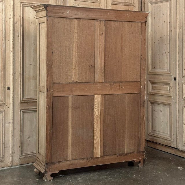 Antique Dutch Neoclassical Open Bookcase in Solid Stripped White Oak For Sale - Image 18 of 18