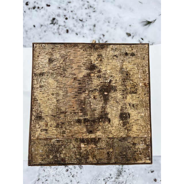 Mid 20th Century Adirondack Style Wood and Bark Side Table For Sale - Image 5 of 9