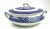Vintage Covered Porcelain Casserole Dish Blue Willow Empress Design For Sale - Image 13 of 13