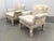Contemporary 1990s Modern Upholstered Parsons Armchairs by Clyde Peasron - Set of 2 For Sale - Image 3 of 12
