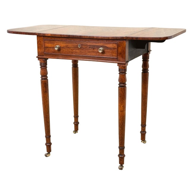 Early 19th Century Regency Rosewood Pembroke Table For Sale - Image 12 of 12