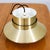 Mid-Century Modern Mid 20th Century Danish Modern Pendant Lamp Light Tiered Brass Fixture Denmark For Sale - Image 3 of 9