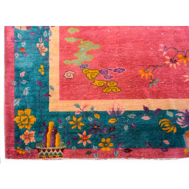 Early 20th Century Chinese Art Deco Rug For Sale - Image 9 of 12