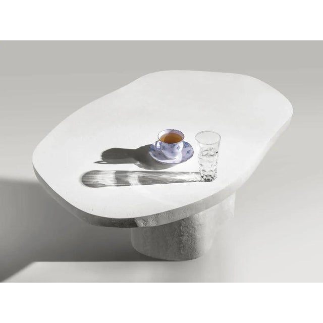 White White Stone Coffee Table by Donatas Zukauskas For Sale - Image 8 of 12
