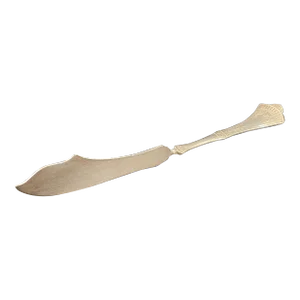 Antique Rogers & Bro A1 Crown 1885 Silverplate Twisted Handle Master Butter Knife With Mono "H"