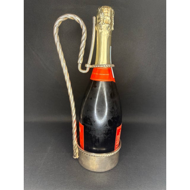 Vintage Wine Bottle Holder Made by Sheffield Silver, Usa For Sale In Nashville - Image 6 of 8