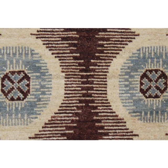 Contemporary Contemporary Hand-Knotted Ikat Rug - 9′1″ × 12′5″ For Sale - Image 3 of 5