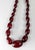 Plastic 20th Century Art Deco Cherry Amber Bakelite Graduated Bead Necklace For Sale - Image 7 of 11