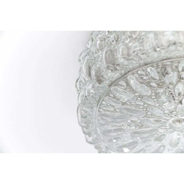 Metal Bubble Glass Wall Lamp or Flush Mount from Limburg, Germany, 1960s For Sale - Image 7 of 9