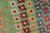 Textile Shabby Chic Balochi Blue/Red Wool Rug - 3'4''x5'0'' For Sale - Image 7 of 11