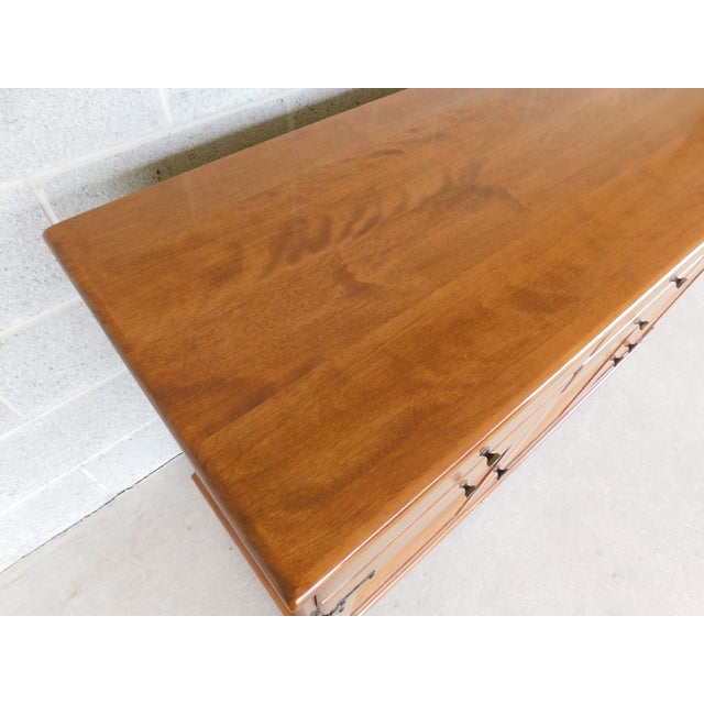 Ethan Allen Heirloom Nutmeg Credenza Buffet 10-6017 For Sale - Image 11 of 18