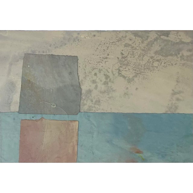 Dean Drahos American 1927 - 2010 Collage 15.5 x 22.25 in. Signed on lower left Framed