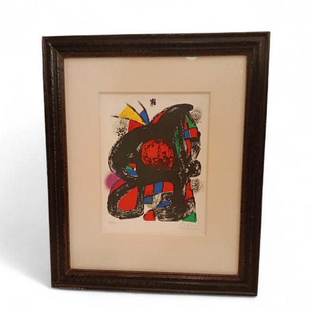 Joan Miró. Lithograph IV, 1981, Print, Framed For Sale - Image 7 of 7