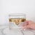 French Baccarat oval cut crystal faceted box, in good overall condition. There are some scratches along the bottom (which...