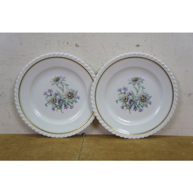 Mid 20th Century German Bavarian Franconia K&a Krautheim Floral Serving Plates 8" - Set of 12 For Sale - Image 14 of 14
