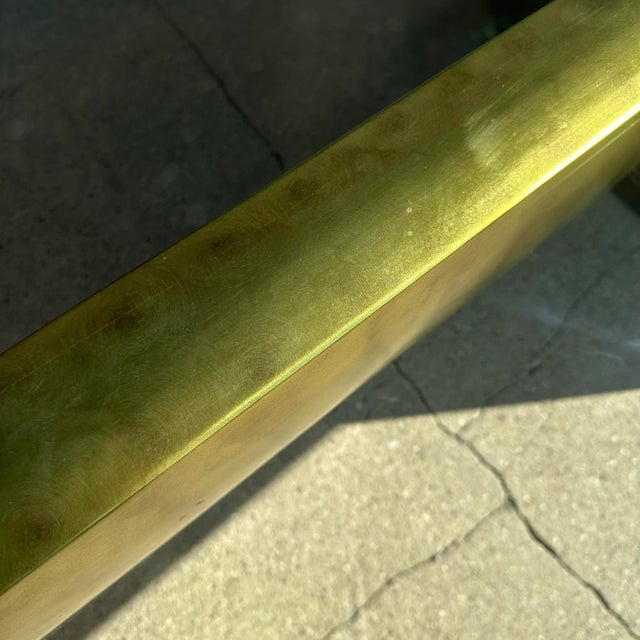 Mid 20th Century Amazing Kagan Style Glass Top Dining Table For Sale - Image 5 of 12