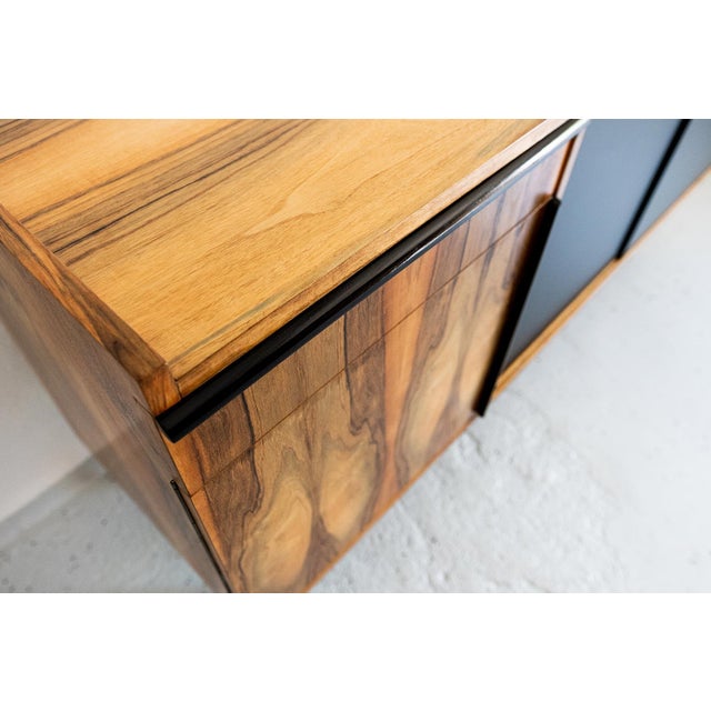 Vintage Polish Sideboard in Walnut, 1970s For Sale - Image 14 of 18