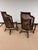 English 1980s Pair of Hand Carved High Back Slatted Chairs From Baker Furniture For Sale - Image 3 of 11
