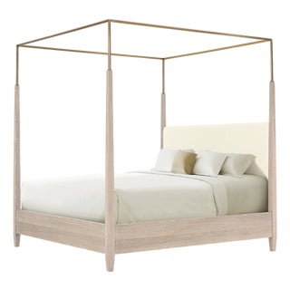 Century Furniture Cadence Metal Canopy Poster Bed - King - Sand For Sale