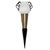 One of a kind Italian sconces with hand blown milky white Murano glass shades with black scrolling decorations, bronzed...