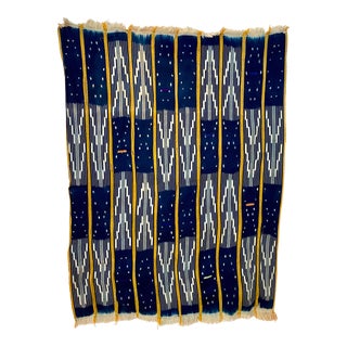 Vintage African Baule Textile Throw For Sale