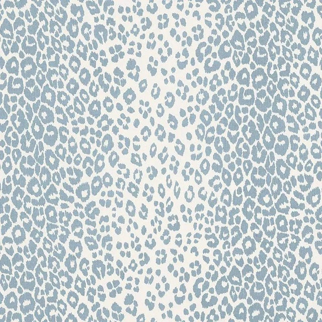 Abstract Sample, Schumacher Leopard Fabric in Sky For Sale - Image 3 of 3