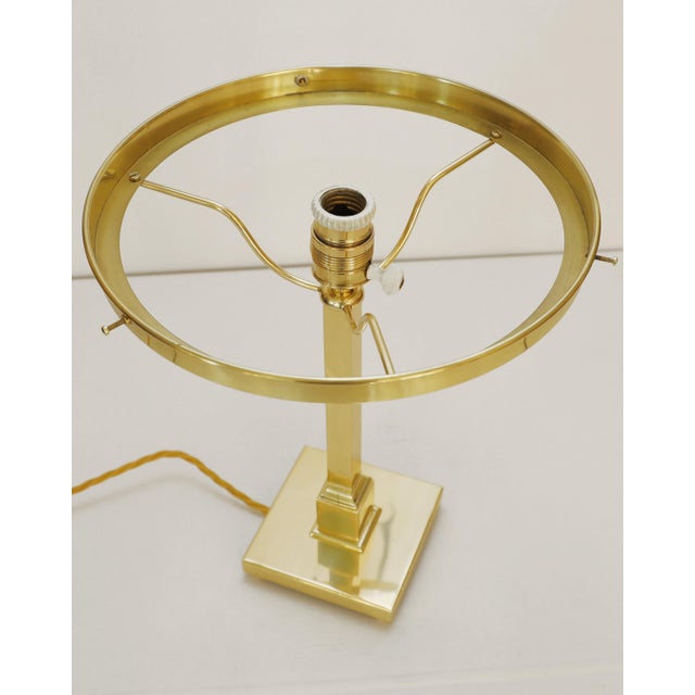 Art Nouveau Floor Lamp in Brass and Glass, 1890s For Sale - Image 6 of 8