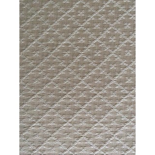 Vintage Cowtan and Tout Woven Cotton Diamond Pattern Fabric For Sale