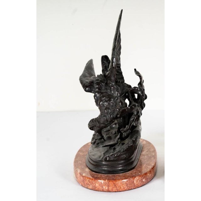 French Antique Jules Moigniez French Bronze Sandrpiper Bird Sculpture For Sale - Image 3 of 5