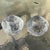 1970's Kosta Boda Snowball Candleholders-set of 2. These candleholders are beautiful, they look like they have light...