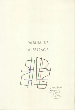 1970 Alberto Magnelli 'L'Album De La Ferrage' Green,Blue,White Lithograph