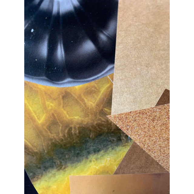 "Bumble Bee" Abstract Paper Collage For Sale - Image 4 of 5