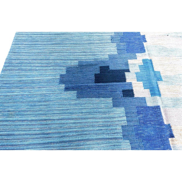 Modern Swedish Flat Weave Wool Rug by Doris Leslie Blau For Sale - Image 4 of 10