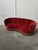 Vintage Banana Sofa in Red For Sale - Image 10 of 11