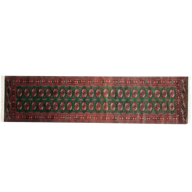 Textile Vintage Fine Bokhara Rug Runner - 2'6" X 9'10" For Sale - Image 7 of 7