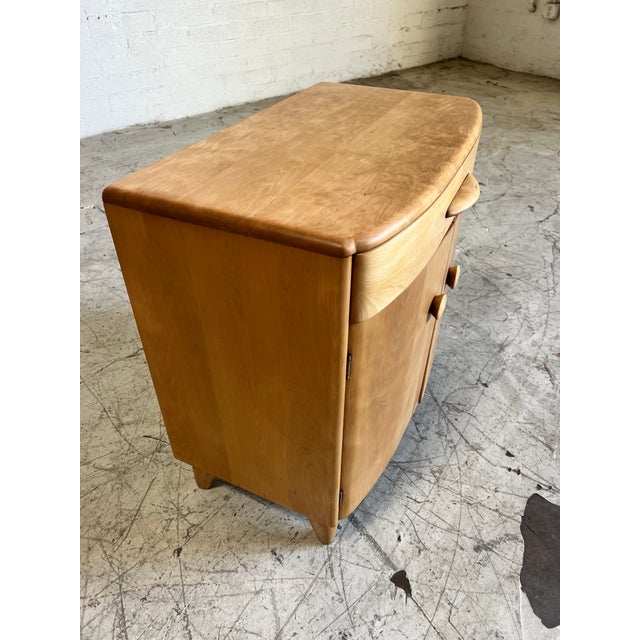 Mid-Century Modern 1960s Mid Century Modern Curved Front Heywood Wakefield Cabinet For Sale - Image 3 of 6
