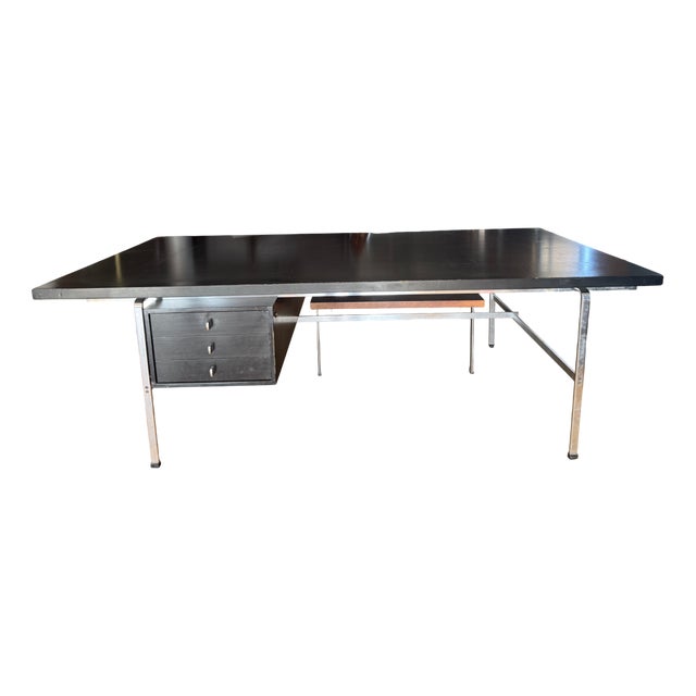 Vintage Executive Desk by Jørgen Kastholm for Kill International, 1960s For Sale