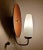 1960s 60's Mid-Century Modern Danish Teak Brass Tulip Glass Sconces, Italy Stilnovo For Sale - Image 5 of 12