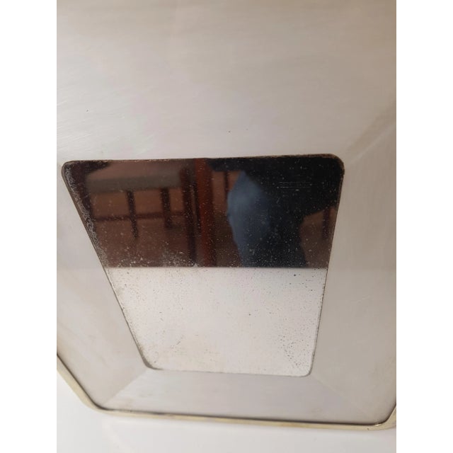 Brass & Chrome Lit Mirror, 1930s For Sale - Image 3 of 11