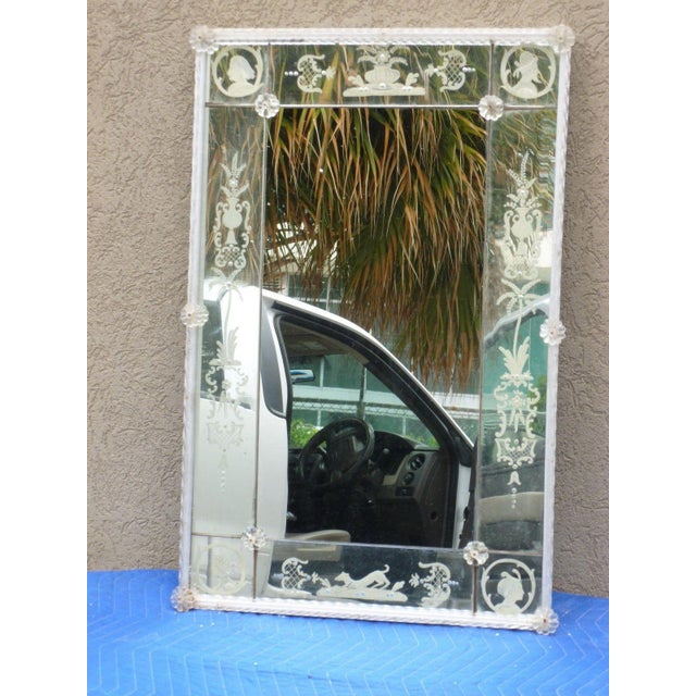 Early 20th C Venetian Animals and Figures Mirror | Chairish