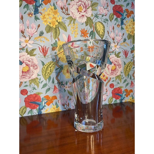Mid 20th Century Mid 20th Century Baccarat Tornado Vase For Sale - Image 5 of 7