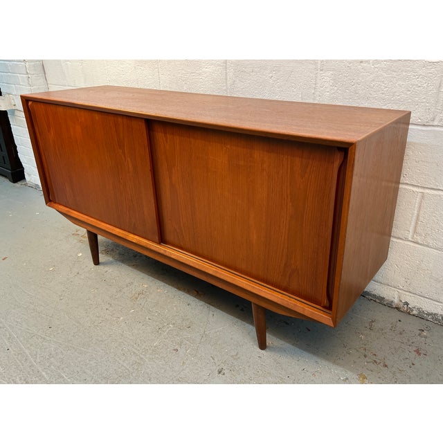 Mid-Century Modern Danish Teak Sideboard For Sale - Image 4 of 15