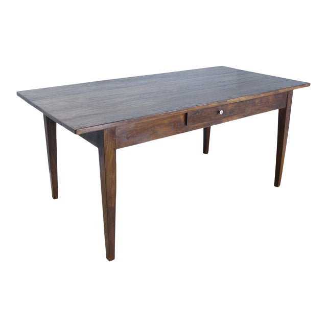 Antique French Chestnut Farm Table Chairish