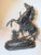 1930s Large Black Patinated Horse & Trainer Equestrian Metal Statue Sculpture For Sale - Image 9 of 12