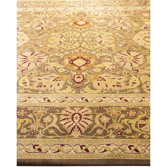 Solo Rugs Mogul, One-of-a-Kind Hand-Knotted Area Rug in Brown, 9' 0" x 12' 2" For Sale - Image 4 of 8