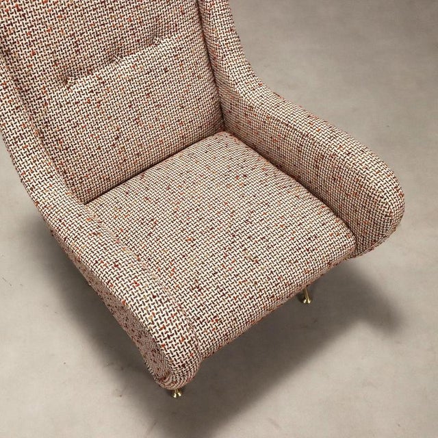 Vintage Armchair in Metal and Fabric, 1960s For Sale - Image 6 of 9