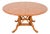 Guy Chaddock English Country Rustic Oak Pedestal Extension Dining Table With Patchwork Parquet Top, Newly Refinished For Sale